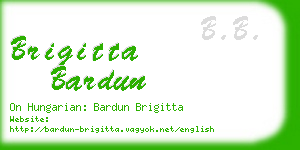 brigitta bardun business card